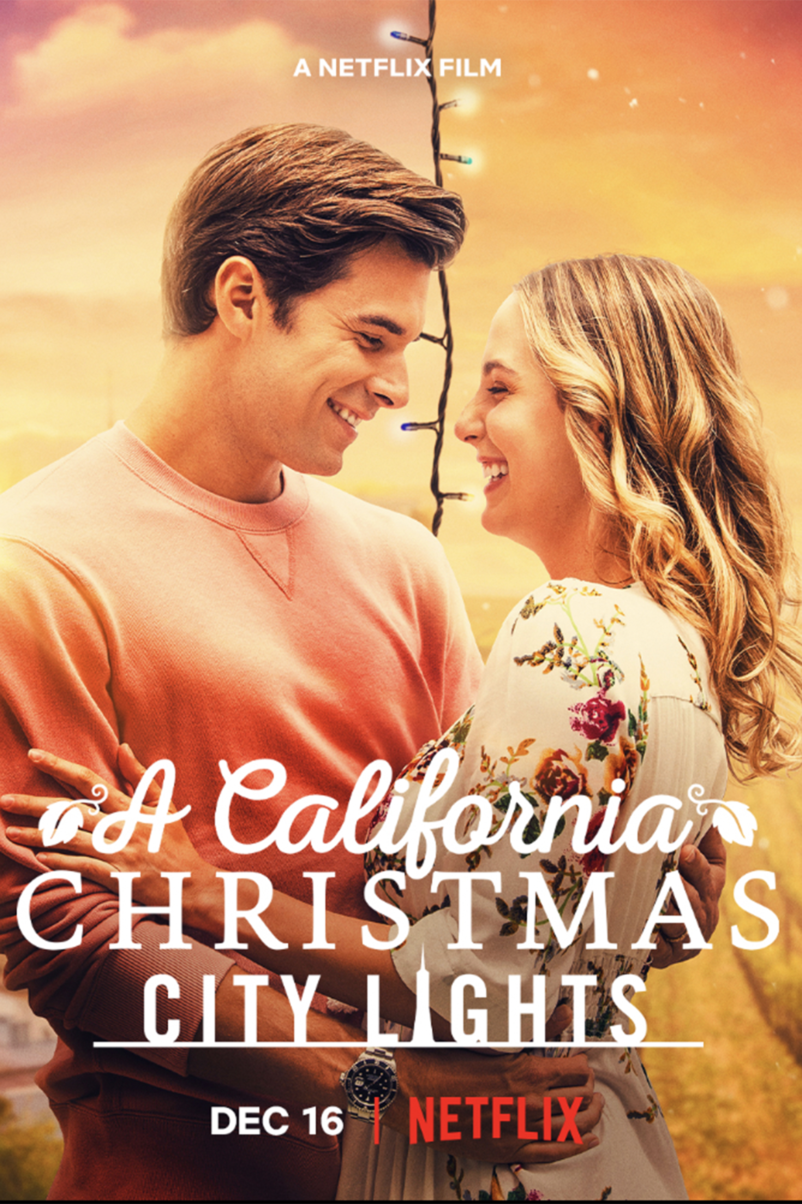 California Christmas City Lights Poster